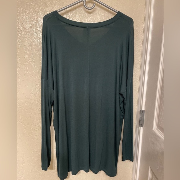 CAbi Carefree T Hunter Green Knit Tunic oversized spandex soft stretch capsule L - Picture 2 of 7